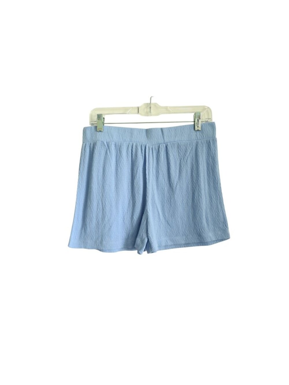 NWOT Roudelain Lounge Sleep Shorts Sz M Blue Pull On Lightweight Textured Casual